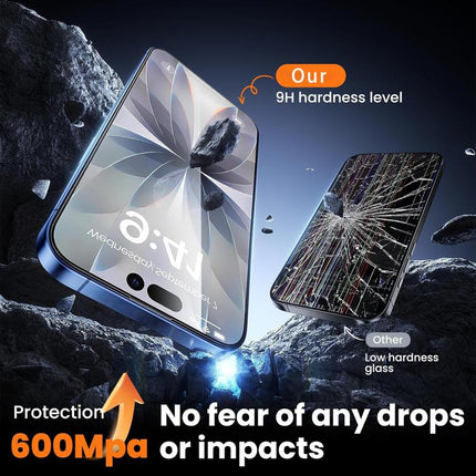 25pcs Ultra-thin Ultrasonic HD Screen-Printed High-Alumina Full Glue Tempered Glass Film, For iPhone 17e / 16e, For iPhone 17 Pro Max, For iPhone 17 Pro, For iPhone 17, For iPhone Air, For iPhone 16 Pro Max, For iPhone 16 Pro, For iPhone 16 Plus       ...