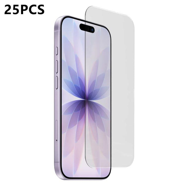 25pcs 3D Curved Semi-Screen No White Border High-Alumina Full Glue HD Tempered Glass Film, For iPhone 17 Pro Max, For iPhone 17 Pro, For iPhone 17, For iPhone Air, For iPhone 16 Pro Max, For iPhone 16 Pro, For iPhone 16 Plus, For iPhone 16             ...