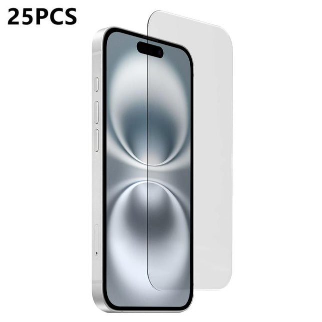 25pcs 3D Curved Semi-Screen No White Border High-Alumina Full Glue HD Tempered Glass Film, For iPhone 17 Pro Max, For iPhone 17 Pro, For iPhone 17, For iPhone Air, For iPhone 16 Pro Max, For iPhone 16 Pro, For iPhone 16 Plus, For iPhone 16             ...