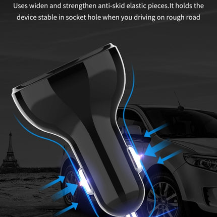 C02 Car Power Adapter in-car Phone Charger Type-C Fast Charger QC3.0 Dual USB Ports DC5V 2.4A 12V 24V Cigarette Lighter Power Supply