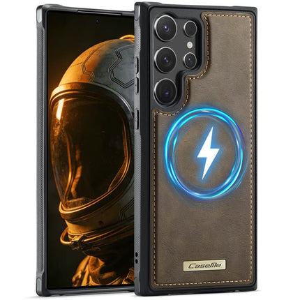 CaseMe C69 Series Magnetic Vegan Leather Back Phone Case, For Samsung Galaxy S24 FE 5G, For Samsung Galaxy A15 4G / 5G, For Samsung Galaxy A55 5G / A35 5G, For Samsung Galaxy S24 Ultra 5G