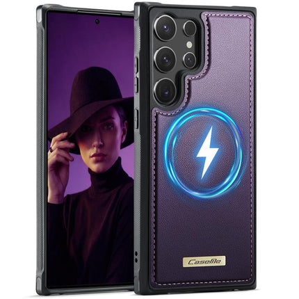 CaseMe C69 Series Magnetic Vegan Leather Back Phone Case, For Samsung Galaxy S24 FE 5G, For Samsung Galaxy A15 4G / 5G, For Samsung Galaxy A55 5G / A35 5G, For Samsung Galaxy S24 Ultra 5G