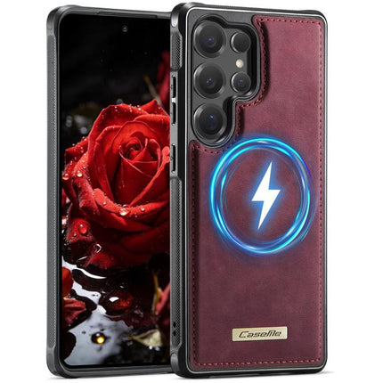 CaseMe C69 Series Magnetic Vegan Leather Back Phone Case, For Samsung Galaxy A16 4G / 5G, For Samsung Galaxy S25 / S24 5G, For Samsung Galaxy S25+ / S24+ 5G, For Samsung Galaxy S25 Ultra 5G