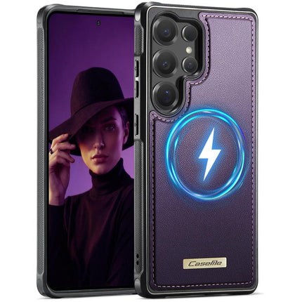 CaseMe C69 Series Magnetic Vegan Leather Back Phone Case, For Samsung Galaxy A16 4G / 5G, For Samsung Galaxy S25 / S24 5G, For Samsung Galaxy S25+ / S24+ 5G, For Samsung Galaxy S25 Ultra 5G