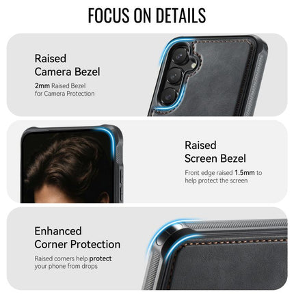 CaseMe C69 Series Magnetic Vegan Leather Back Phone Case, For Samsung Galaxy S24 FE 5G, For Samsung Galaxy A15 4G / 5G, For Samsung Galaxy A55 5G / A35 5G, For Samsung Galaxy S24 Ultra 5G
