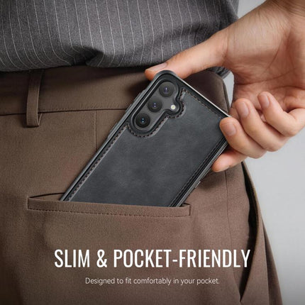 CaseMe C69 Series Magnetic Vegan Leather Back Phone Case, For Samsung Galaxy S24 FE 5G, For Samsung Galaxy A15 4G / 5G, For Samsung Galaxy A55 5G / A35 5G, For Samsung Galaxy S24 Ultra 5G