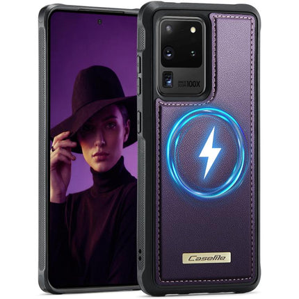 CaseMe C69 Series Magnetic Vegan Leather Back Phone Case, For Samsung Galaxy S21 Ultra 5G, For Samsung Galaxy S20 Ultra, For Samsung Galaxy S20+, For Samsung Galaxy S20