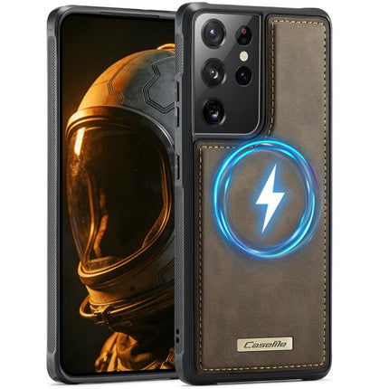 CaseMe C69 Series Magnetic Vegan Leather Back Phone Case, For Samsung Galaxy S21 Ultra 5G, For Samsung Galaxy S20 Ultra, For Samsung Galaxy S20+, For Samsung Galaxy S20
