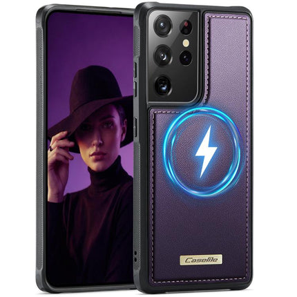 CaseMe C69 Series Magnetic Vegan Leather Back Phone Case, For Samsung Galaxy S21 Ultra 5G, For Samsung Galaxy S20 Ultra, For Samsung Galaxy S20+, For Samsung Galaxy S20