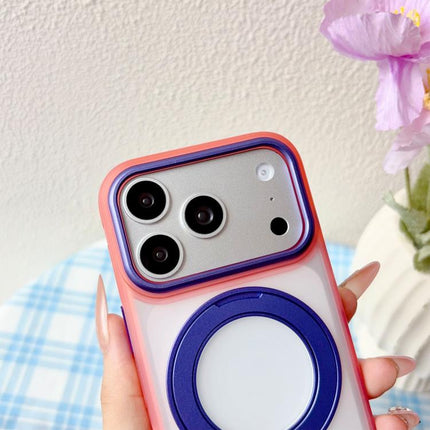 Semi-transparent Color Shield 360 Rotation Holder Magnetic Phone Case, For iPhone 17 Pro Max, For iPhone 17 Pro