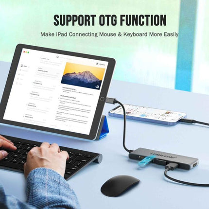 Lemorele TC22L 5 in 1 Docking Station 4K Output Ethernet 100W PD Laptop Connector