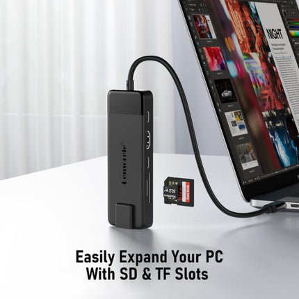 Lemorele TC93 10 in 1 Type-C Docking Station HDMI-compatible Gigabit PD Charging Adapter