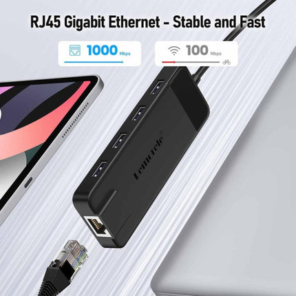 Lemorele TC93 10 in 1 Type-C Docking Station HDMI-compatible Gigabit PD Charging Adapter