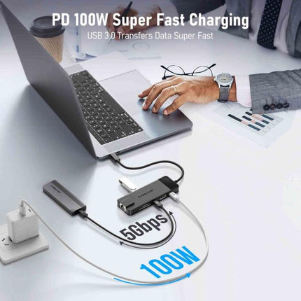 Lemorele TC93 10 in 1 Type-C Docking Station HDMI-compatible Gigabit PD Charging Adapter