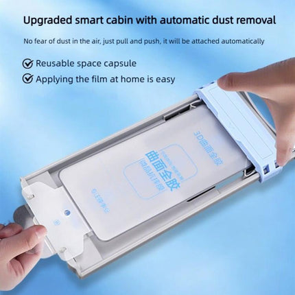 3D Curved Full Glue Full-Screen Easy Install Box Dust-Free Anti-Fingerprint Tempered Glass Film, For iPhone 17 Pro Max, For iPhone 17 Pro, For iPhone 16 Pro Max, For iPhone 16 Pro, For iPhone 15 Pro Max, For iPhone 15 Pro