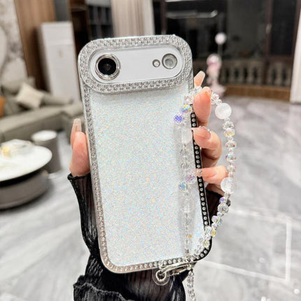 Diamond Glitter Sequins TPU Phone Case with Bracelet Chain, For iPhone 17, For iPhone  Air
