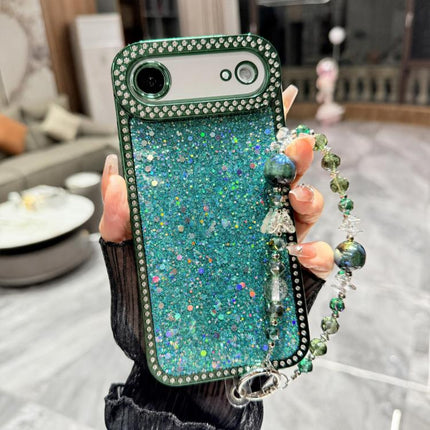 Diamond Glitter Sequins TPU Phone Case with Bracelet Chain, For iPhone 17, For iPhone  Air