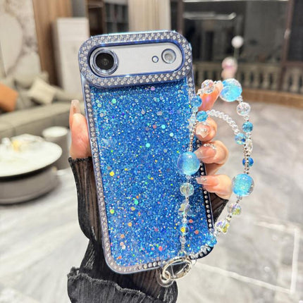 Diamond Glitter Sequins TPU Phone Case with Bracelet Chain, For iPhone 17, For iPhone  Air