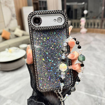 Diamond Glitter Sequins TPU Phone Case with Bracelet Chain, For iPhone 17, For iPhone  Air