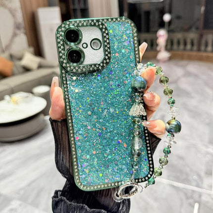 Diamond Glitter Sequins TPU Phone Case with Bracelet Chain, For iPhone 17, For iPhone  Air