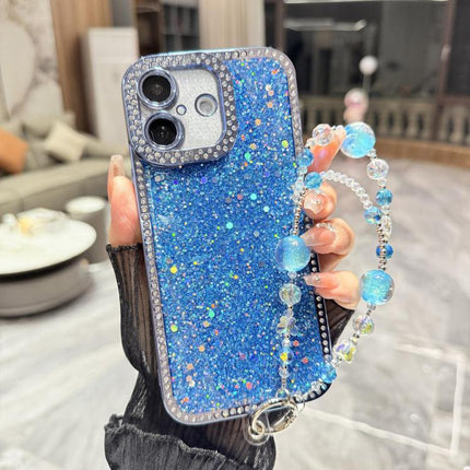 Diamond Glitter Sequins TPU Phone Case with Bracelet Chain, For iPhone 17, For iPhone  Air
