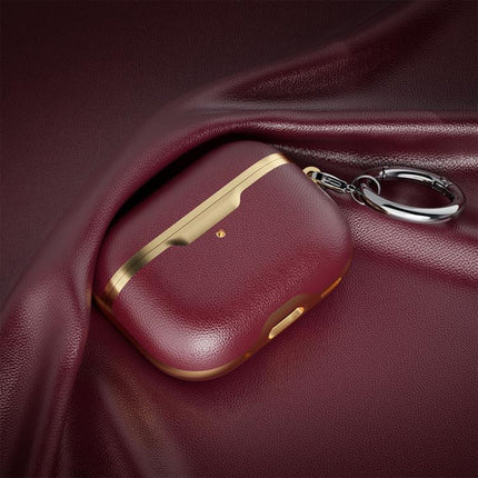 Business Full Coverage Vegan Leather Protective Case, For Airpods Pro 2