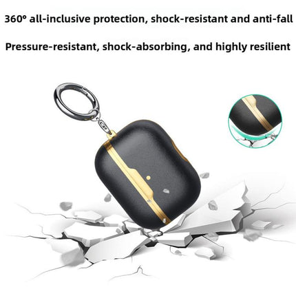 Business Full Coverage Vegan Leather Protective Case, For Airpods Pro 2