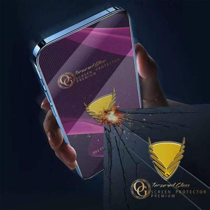 10pcs OG Purple Large-Arc Anti-Static High-Alumina Screen-Printed HD Tempered Glass Film, For iPhone 17e / 16e, For iPhone 17 Pro Max, For iPhone 17 Pro, For iPhone 17, For iPhone Air, For iPhone 16 Pro Max, For iPhone 16 Pro, For iPhone 16 Plus       ...