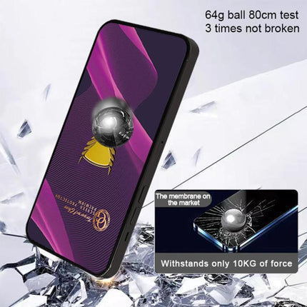 10pcs OG Purple Large-Arc Anti-Static High-Alumina Screen-Printed HD Tempered Glass Film, For iPhone 17e / 16e, For iPhone 17 Pro Max, For iPhone 17 Pro, For iPhone 17, For iPhone Air, For iPhone 16 Pro Max, For iPhone 16 Pro, For iPhone 16 Plus       ...