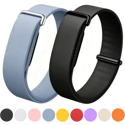 Solid Color Single Lap Silicone Loop Watch Band, For Google Fitbit Air