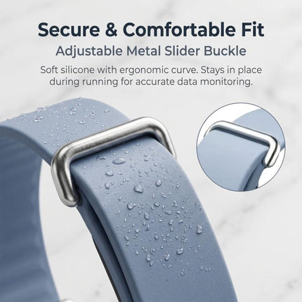 Solid Color Single Lap Silicone Loop Watch Band, For Google Fitbit Air