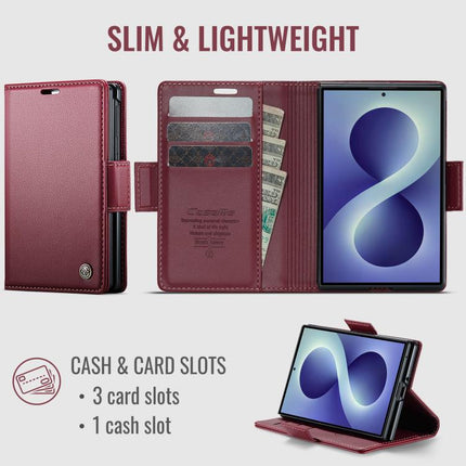 CaseMe 023 Butterfly Buckle Litchi Texture RFID Anti-theft Leather Phone Case, For Galaxy Z Fold8 5G, For Galaxy Z Fold8 Ultra 5G