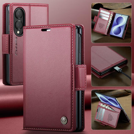 CaseMe 023 Butterfly Buckle Litchi Texture RFID Anti-theft Leather Phone Case, For Galaxy Z Fold8 5G, For Galaxy Z Fold8 Ultra 5G