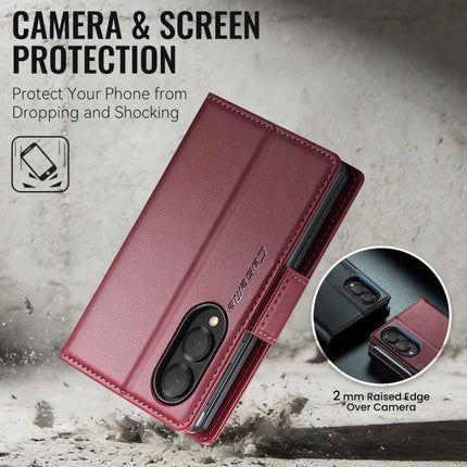 CaseMe 023 Butterfly Buckle Litchi Texture RFID Anti-theft Leather Phone Case, For Galaxy Z Fold8 5G, For Galaxy Z Fold8 Ultra 5G