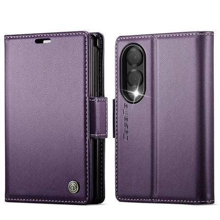 CaseMe 023 Butterfly Buckle Litchi Texture RFID Anti-theft Leather Phone Case, For Galaxy Z Fold8 5G, For Galaxy Z Fold8 Ultra 5G