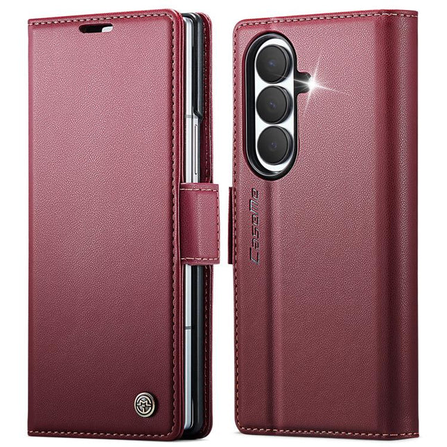 CaseMe 023 Butterfly Buckle Litchi Texture RFID Anti-theft Leather Phone Case, For Galaxy Z Fold8 5G, For Galaxy Z Fold8 Ultra 5G