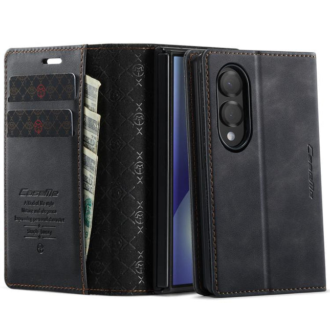 CaseMe 033 Calf Leather Lining Microfibre RFID Blocking Phone Case, For Galaxy Z Fold8 5G, For Galaxy Z Fold8 Ultra 5G
