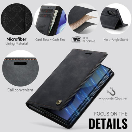 CaseMe 033 Calf Leather Lining Microfibre RFID Blocking Phone Case, For Galaxy Z Fold8 5G, For Galaxy Z Fold8 Ultra 5G