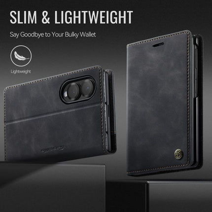 CaseMe 033 Calf Leather Lining Microfibre RFID Blocking Phone Case, For Galaxy Z Fold8 5G, For Galaxy Z Fold8 Ultra 5G