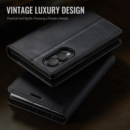 CaseMe 033 Calf Leather Lining Microfibre RFID Blocking Phone Case, For Galaxy Z Fold8 5G, For Galaxy Z Fold8 Ultra 5G