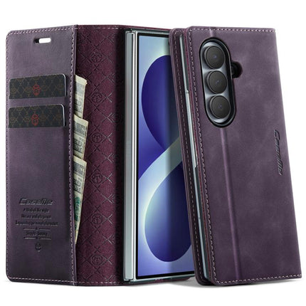 CaseMe 033 Calf Leather Lining Microfibre RFID Blocking Phone Case, For Galaxy Z Fold8 5G, For Galaxy Z Fold8 Ultra 5G
