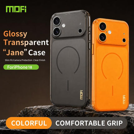 MOFI Minimal Series Frosted Semi-Transparen TPU Phone Case with Lens Film, For iPhone 18, For iPhone 18 Pro, For iPhone 18 Pro Max, For iPhone 17 Pro Max