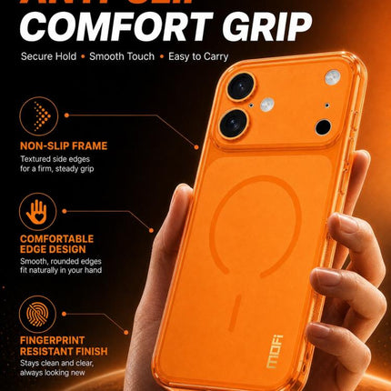 MOFI Minimal Series Frosted Semi-Transparen TPU Phone Case with Lens Film, For iPhone 18, For iPhone 18 Pro, For iPhone 18 Pro Max, For iPhone 17 Pro Max