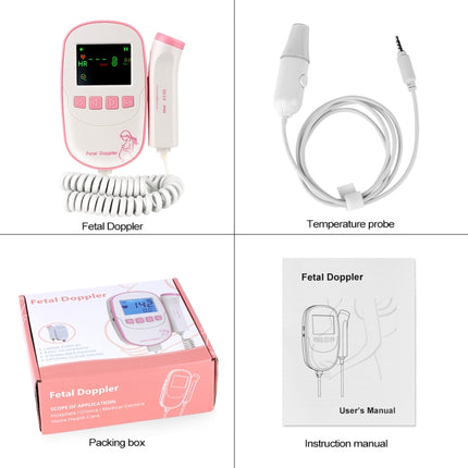 FD20P Fetal Doppler Ultrasound Baby Heartbeat Detector Monitor