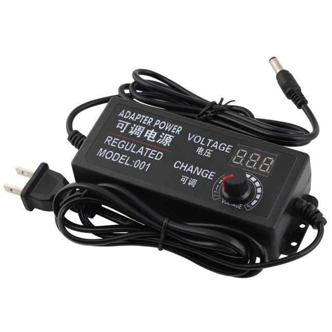 AC To DC Adjustable Voltage Power Adapter Universal Power Supply Display Screen Power Switching Charger, US 3-12-5A, EU 3-12-5A, US 3-24V-2A, EU 3-24V-2A, US 9-24V-3A, EU 9-24V-3A
