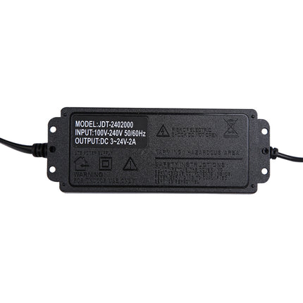 AC To DC Adjustable Voltage Power Adapter Universal Power Supply Display Screen Power Switching Charger, US 3-12-5A, EU 3-12-5A, US 3-24V-2A, EU 3-24V-2A, US 9-24V-3A, EU 9-24V-3A