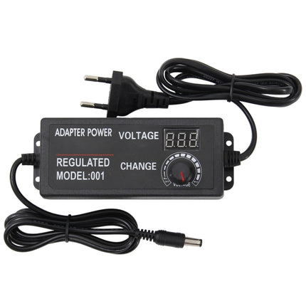AC To DC Adjustable Voltage Power Adapter Universal Power Supply Display Screen Power Switching Charger, US 3-12-5A, EU 3-12-5A, US 3-24V-2A, EU 3-24V-2A, US 9-24V-3A, EU 9-24V-3A