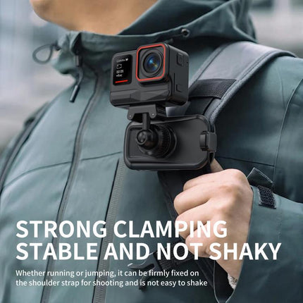 Magnetic Quick-release Backpack Clip 360 Adjustable Shoulder Strap Buckle, For Insta360 Ace / Ace Pro