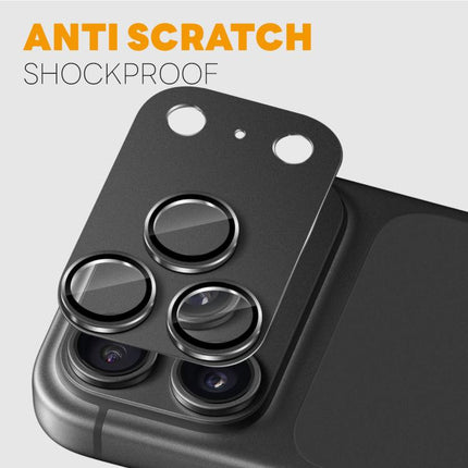 NORTHJO Matte Camera Lens Metal Protector Tempered Glass Rear Lens Film, For iPhone 18 Pro, For iPhone 18 Pro Max