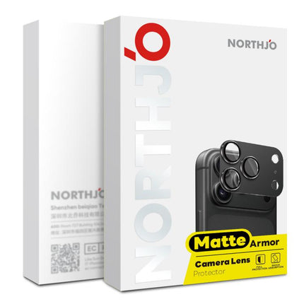 NORTHJO Matte Camera Lens Metal Protector Tempered Glass Rear Lens Film, For iPhone 18 Pro, For iPhone 18 Pro Max